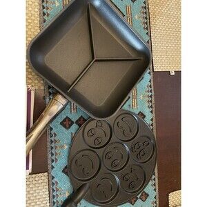 BERNDES 3 in 1 Divided Breakfast Frying Pan 10” Skillet & Nordic Ware Pancake